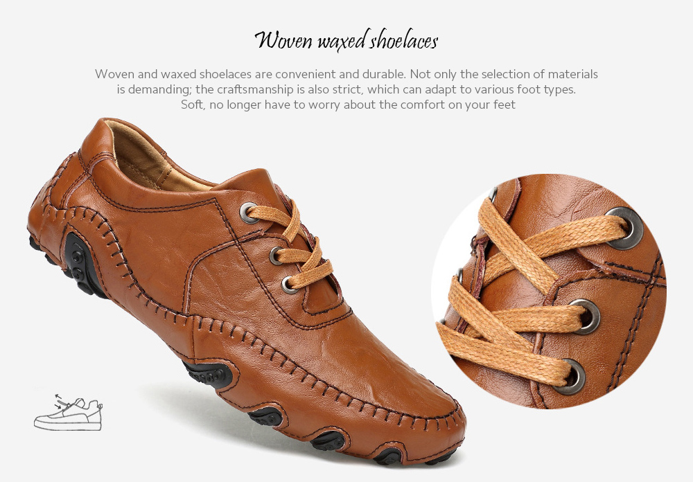 Men's Casual Leather Shoes Soft Bottom Fashion Driving Shoes - Stripped Soil 44 Men's Casual Leather Shoes Soft Bottom Fashion Driving Shoes - Stripped Soil 44