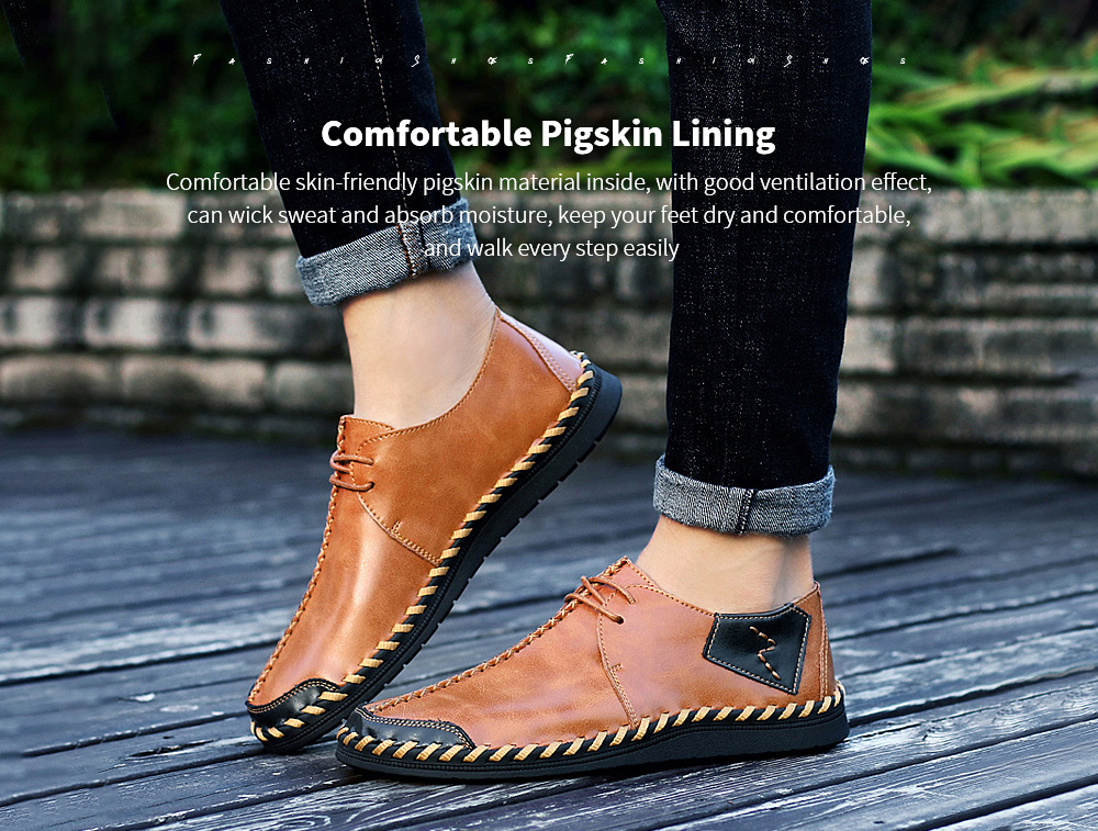 Men's Leather Breathable Lazy Casual Single Shoes Rubber Bag Skates - Red Brown 12139 42 Men's Leather Breathable Lazy Casual Single Shoes Rubber Bag Skates - Red Brown 12139 42