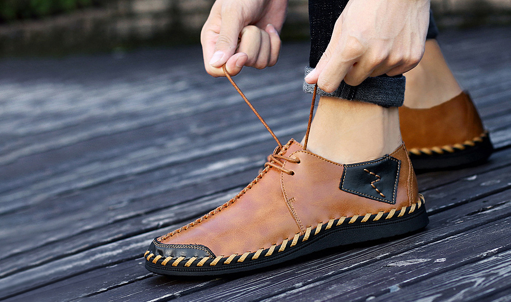 Men's Leather Breathable Lazy Casual Single Shoes Rubber Bag Skates - Red Brown 12139 42 Men's Leather Breathable Lazy Casual Single Shoes Rubber Bag Skates - Red Brown 12139 42