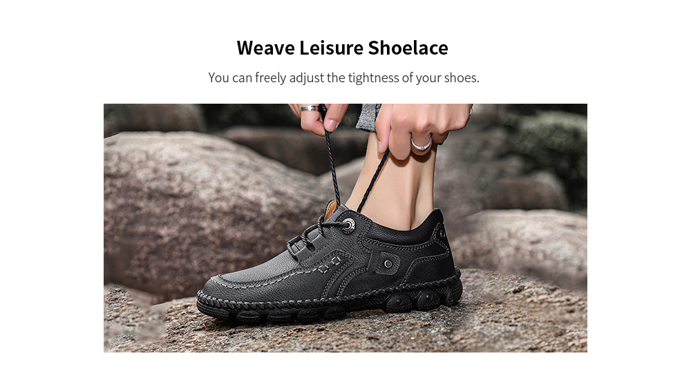 Men's Casual Shoes Summer Outdoor Shoes Tooling Shoes Handmade Leather Stitching Men's Large Size - Golden 40 Men's Casual Shoes Summer Outdoor Shoes Tooling Shoes Handmade Leather Stitching Men's Large Size - Golden 40