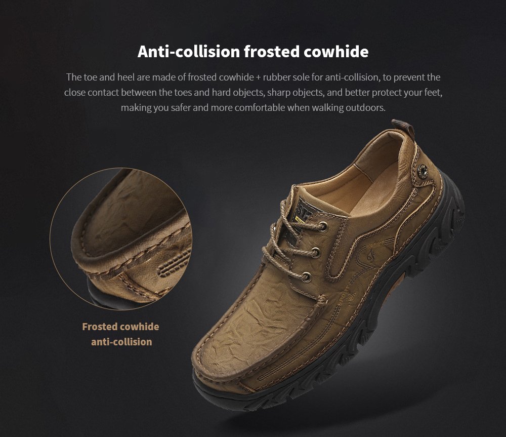 Men's British Solid Color Casual Shoes Low Help Outdoor Equipment - Khaki 43 Men's British Solid Color Casual Shoes Low Help Outdoor Equipment - Khaki 43