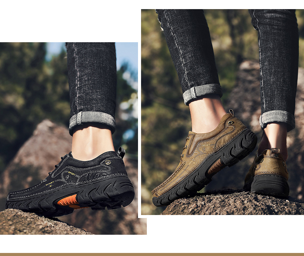 Men's British Solid Color Casual Shoes Low Help Outdoor Equipment - Khaki 43 Men's British Solid Color Casual Shoes Low Help Outdoor Equipment - Khaki 43