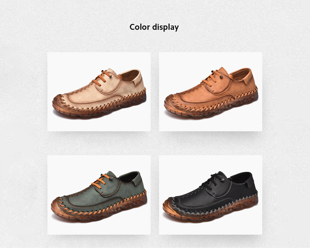 Spring Large Size Handmade Shoes Men's Breathable Trend Peas Shoes Thick Bottom All-match Casual Shoes - Green 587 38 Spring Large Size Handmade Shoes Men's Breathable Trend Peas Shoes Thick Bottom All-match Casual Shoes - Green 587 38