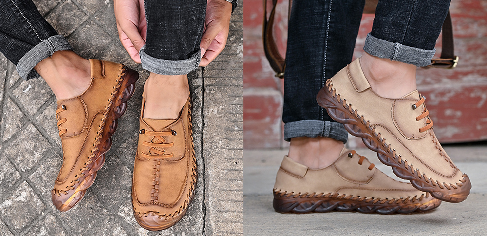 Spring Large Size Handmade Shoes Men's Breathable Trend Peas Shoes Thick Bottom All-match Casual Shoes - Green 587 38 Spring Large Size Handmade Shoes Men's Breathable Trend Peas Shoes Thick Bottom All-match Casual Shoes - Green 587 38