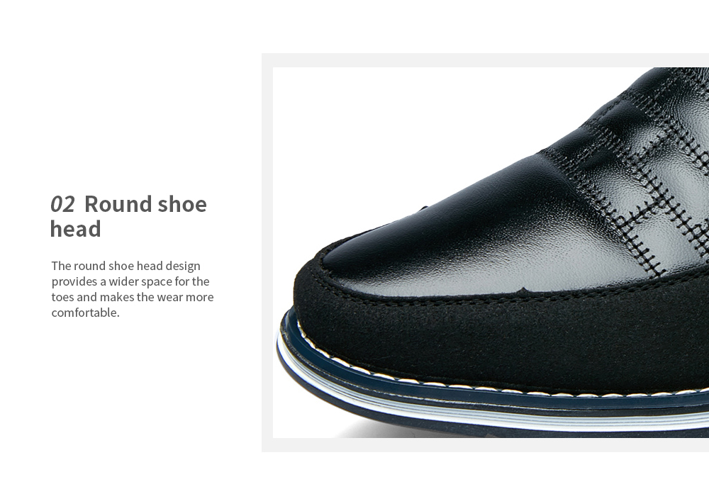 Men Casual Shoes First Layer Cowhide Leather Large Size Breathable- Black EU 45 Men Casual Shoes First Layer Cowhide Leather Large Size Breathable- Black EU 45