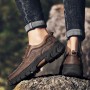 Casual Shoes - Men's British Solid Color Casual Shoes Low-top Outdoor Hiking Shoes
