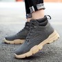 Casual Shoes - Men's British Style High-top Boots Durable Lace-up Tooling Shoes