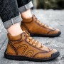 Casual Shoes - Men's Casual Leather Shoes Fashion Men's Handmade Lace-up Shoes