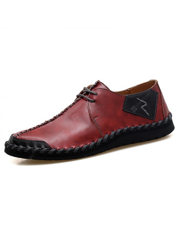 Casual Shoes - Men's Leather Breathable Lazy Casual Single Shoes