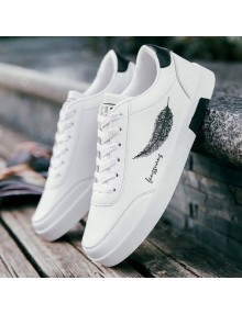 Fall Men's Casual Shoes Breathable Men's Shoes White Sneakers