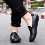 Flats & Loafers - Men's Casual Shoes Leather Outdoor Lazy