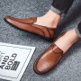 Flats & Loafers - Men's Leather Peas Shoes Lazy Trend
