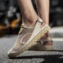 Flats & Loafers - Summer Leisure Men Breathable Hollow Mesh Sandals Large Size Trend Simple Mesh Shoes