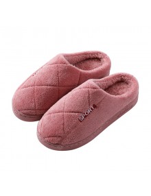 2020 Winter Female Cotton Slippers Home Package With Non-slip Wool Slippers Home Cute Couple Male Autumn And Winter