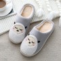 2020 Winter Warm Cotton Slippers Couple Anti-skid Slippers Home Cotton Trailer Plaid