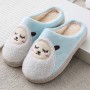 2020 Winter Warm Cotton Slippers Couple Anti-skid Slippers Home Cotton Trailer Plaid