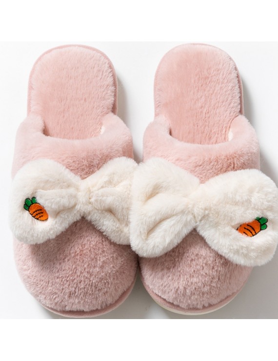 Cotton Slippers Female Cartoon Cute Plush Package With Heavy-bottomed Winter Home Home Korean Couple Male Autumn And Winter Days