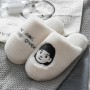 Female Winter Home Slippers Cute Cartoon Couple Cotton Slippers Home Skid Slippers Male Student Dormitory Fall