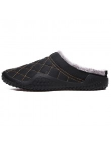 Men's Warm Waterproof Non-slip Slippers Casual Shoes Plaid