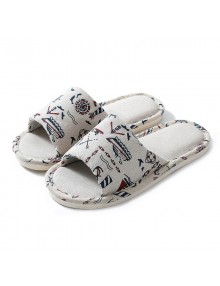 Spring Four Seasons General Flax Slippers Women Home Skid Slippers Men Home Couple Cotton Cloth Summer