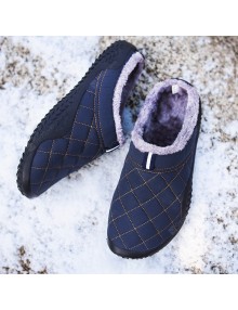 Winter Large Size Men's Cotton Slippers Male Drag Snow Boots