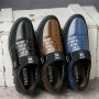 Dress Shoes - Men Casual Shoes First Layer Cowhide Leather Large Size Breathable