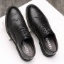 Dress Shoes - Men's Korean British Business Casual Shoes Carved Brogue Shoes