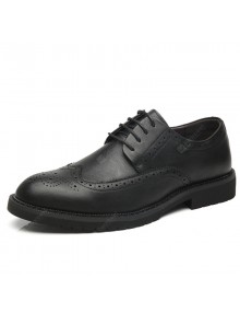 Men's Korean British Business Casual Shoes Carved Brogue Shoes