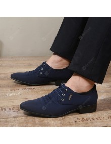 Men's Large Size Pointed Toe Korean Dress Casual Shoes