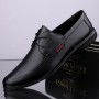 Summer Trend Fashion Business Men's Top Layer Cowhide Leather Shoes Casual Soft-soled Driving Shoes
