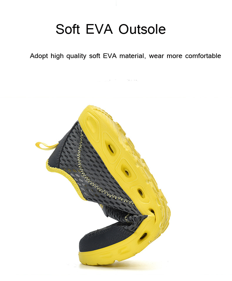 Men Sports Mesh Shoes Large Size Breathable Lightweight Casual Footwear Fashion Hollow Shoes - Blue EU 46