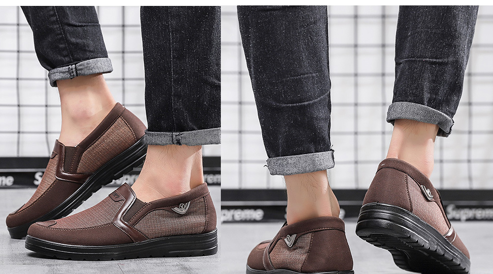 Spring Breathable Casual Men's Shoes - Yellow 46 Product Show