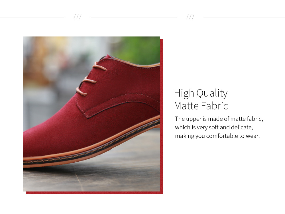 Large Size Casual Men's Shoes Matte Suede