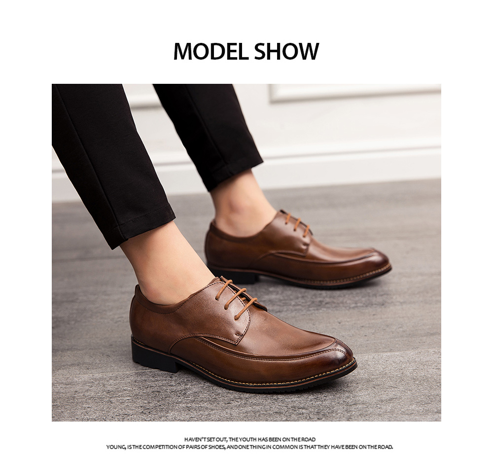 British Style Men's Shoes model show